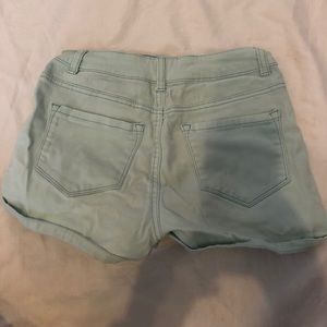 Teal shortie shorts